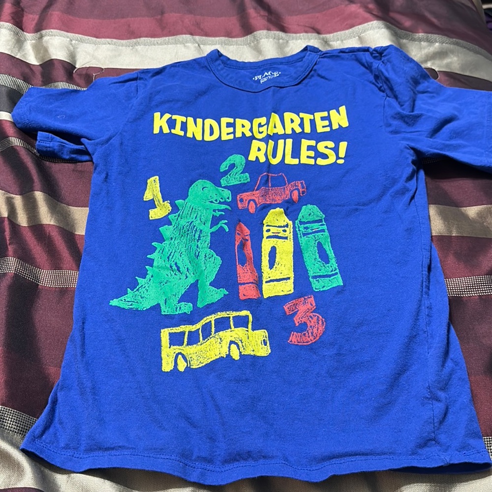 Kids tshirt kiindergarten rules